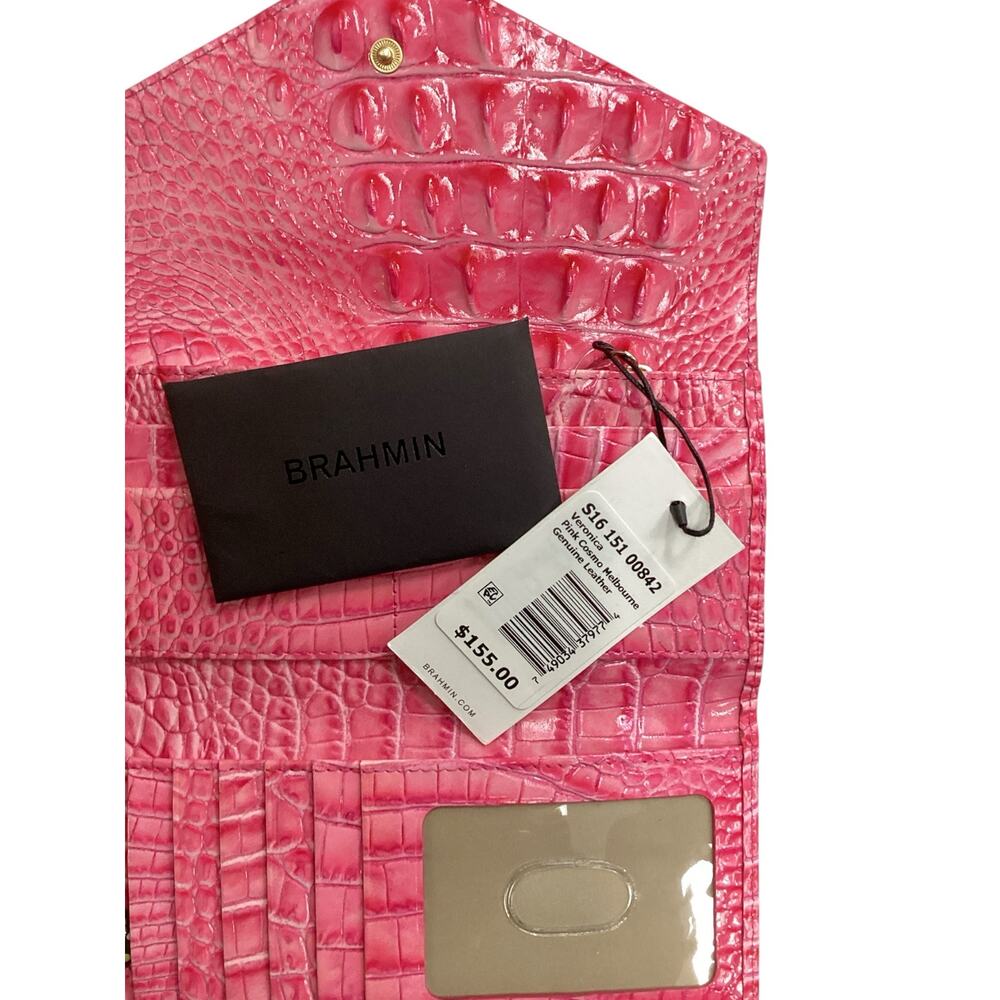 NWT Brahmin Veronica Pink Cosmo Melbourne Genuine Leather - Picture 3 of 7